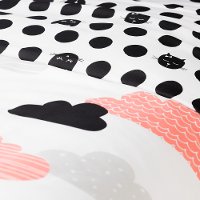 100344 Black and White Full Night Garden Bedding Collection - Dreamit-2