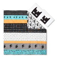 100345 Black and White Full Superheroes Bedding Collection - Dreamit-2