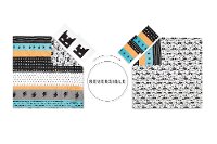100345 Black and White Full Superheroes Bedding Collection - Dreamit-3