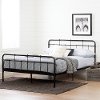 11683 Black Industrial Metal Queen Platform Bed - Versa