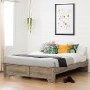 10632 Weathered Oak Queen Platform Bed - Versa