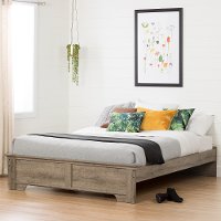10632 Weathered Oak Queen Platform Bed - Versa-1