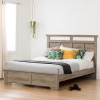 10632 Weathered Oak Queen Platform Bed - Versa-3