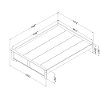 10632 Weathered Oak Queen Platform Bed - Versa-6