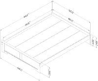 10632 Weathered Oak Queen Platform Bed - Versa-6
