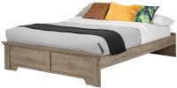 10632 Weathered Oak Queen Platform Bed - Versa-8