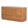 11498 Country Pine 6-Drawer Kids Dresser - Logik-2
