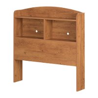 11500 Country Pine Twin Bookcase Headboard - Logik-2