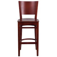 Wood Brown Commercial Bar Stool - Lacey-4