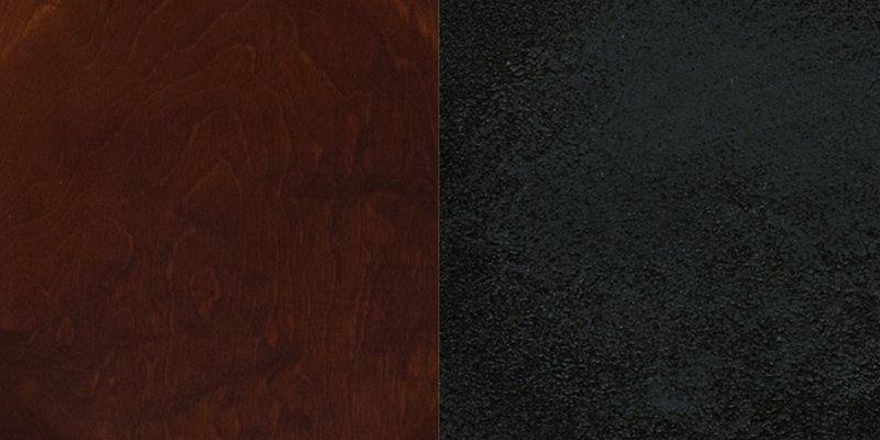 Walnut and Black Metal Restaurant Barstool - Gridback-2