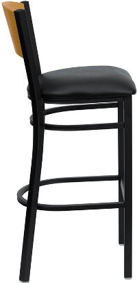 Black Metal Restaurant Bar Stool - Hercules-2