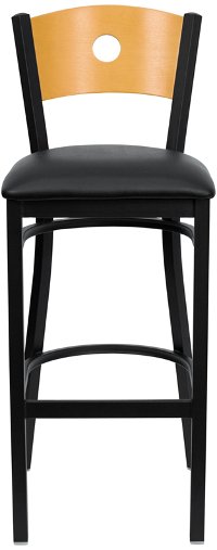 Black Metal Restaurant Bar Stool - Hercules-4
