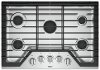 WCG97US0HS Whirlpool 30-inch Gas Cooktop with Griddle - Stainless Steel