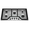 WCG97US6HS Whirlpool 36 Inch Gas Cooktop with AccuSimmer Burner - Stainless Steel-3