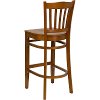 Cherry Wood Restaurant Bar Stool - Slatback-3