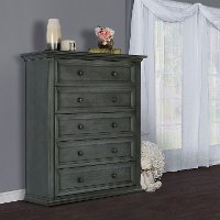 Classic Antiqued Slate Chest - Napoli