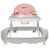 2-in-1 Pink and Gray Musical Baby Walker and Rocker-6