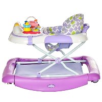 2-in-1 Periwinkle Musical Baby Walker and Rocker-5