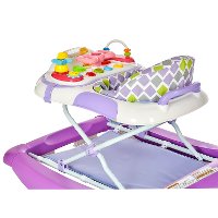 2-in-1 Periwinkle Musical Baby Walker and Rocker-8