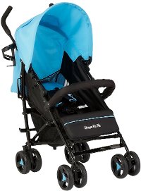 Blue Lightweight Fold Up Stroller - Jasper