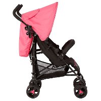 Pink Lightweight Fold Up Stroller - Jasper-3