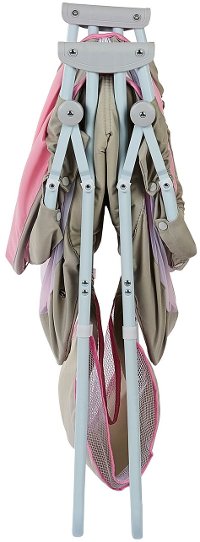 Pink and Gray Portable Baby Bassinet - Karley-5