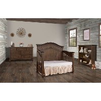 Antique Brown 5 in 1 Convertible Crib - Cheyenne-3