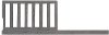 846-RG Classic Rustic Gray Toddler Rail - Evolur