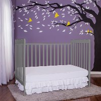 Contemporary Steel Gray 3 in 1 Convertible Crib - Carson-3
