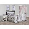 Contemporary White and Charcoal 5 in 1 Convertible Crib - Alexa II-2