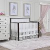 Contemporary White and Charcoal 5 in 1 Convertible Crib - Alexa II-3