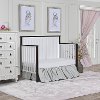 Contemporary White and Charcoal 5 in 1 Convertible Crib - Alexa II-4