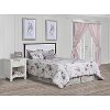 Contemporary White and Charcoal 5 in 1 Convertible Crib - Alexa II-5