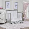 Contemporary White and Gray 5 in 1 Convertible Crib - Alexa II-1