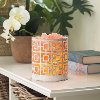 White and Brushed Gold Himalayan Salt Lamp - Candle Warmers-2