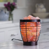 Black-Like Metal Himalayan Salt Lamp - Candle Warmers