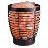 HSVEN Black-Like Metal Himalayan Salt Lamp - Candle Warmers-2