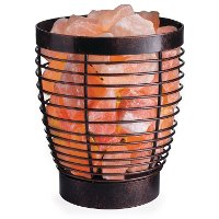 Black-Like Metal Himalayan Salt Lamp - Candle Warmers-2