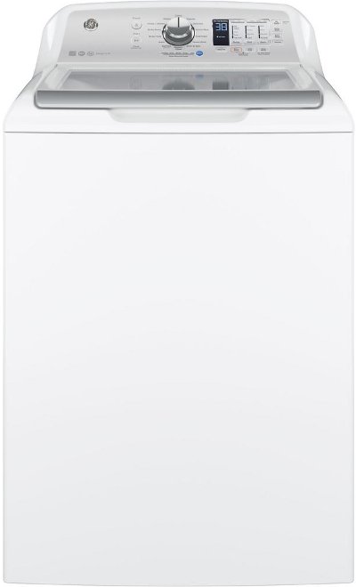GTW685BSLWS GE Washer with Stainless Steel Basket - 4.5 DOE cu. ft. White