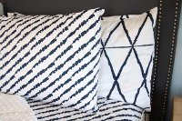 Beddy's Twin White and Blue Shibori Bedding Collection-8