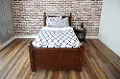 Beddy's Full White and Blue Shibori Bedding Collection