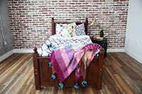 Beddy's Full White and Blue Shibori Bedding Collection-6