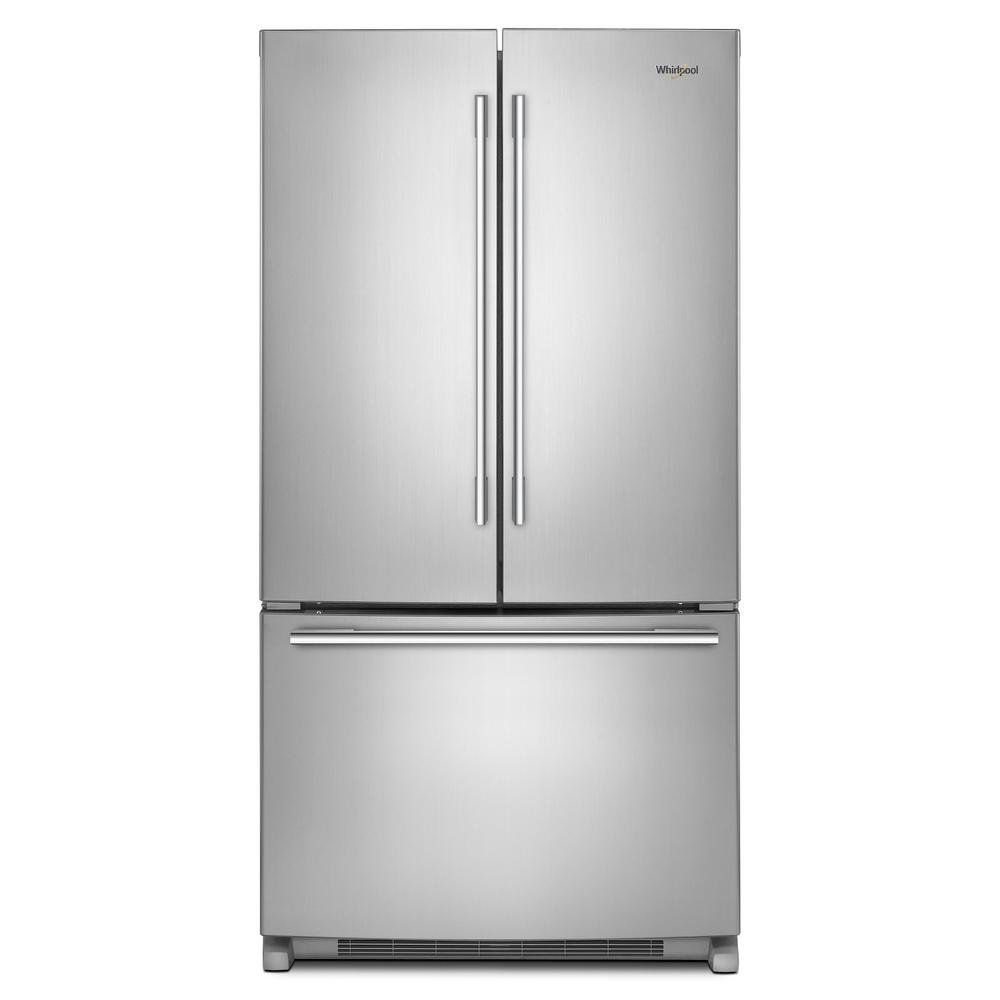 WRFA35SWHZ Whirlpool 36 Inch French Door Refrigerator - 25.2 cu. ft., Fingerprint Resistant Stainless Steel-1