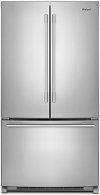 WRFA35SWHZ Whirlpool 36 Inch French Door Refrigerator - 25.2 cu. ft., Fingerprint Resistant Stainless Steel