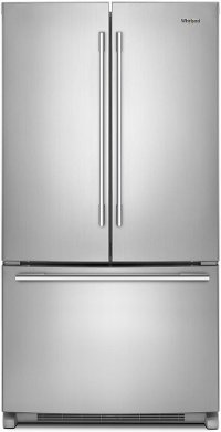 WRFA35SWHZ Whirlpool 36 Inch French Door Refrigerator - 25.2 cu. ft., Fingerprint Resistant Stainless Steel