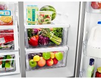 WRSA88FIHZ Whirlpool 36 Inch Side by Side Refrigerator - 28 cu. ft. Fingerprint Resistant Stainless Steel-6