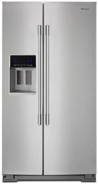 WRSA88FIHZ Whirlpool Side-by-Side Refrigerator - 36 Inch Fingerprint Resistant Stainless Steel