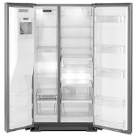 WRSA71CIHZ Whirlpool Side-by-Side Refrigerator with exterior ice and water dispenser - 36 Inch Stainless Steel Counter Depth-2