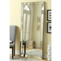 Contemporary Full Length Silver Floor Mirror