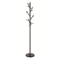 Black Contemporary Metal Coat Rack